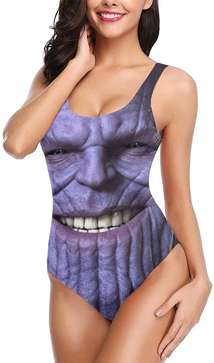 

Women's High Cut Low Back One-Piece Bathing Suits Swimsuits Sexy Backless Swimwear