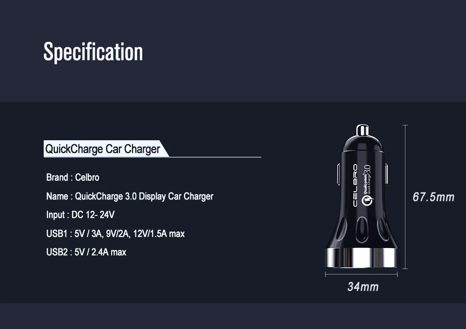 Светодиодный Дисплей автомобиля Зарядное устройство с двумя портами Usb 2 Порты и разъёмы автомобиля-Зарядное устройство автоматическая зарядка автомобиля зарядное устройство для зарядки телефона Зарядное устройство для samsung Xiaomi Mi A3 Iphone Xs 8