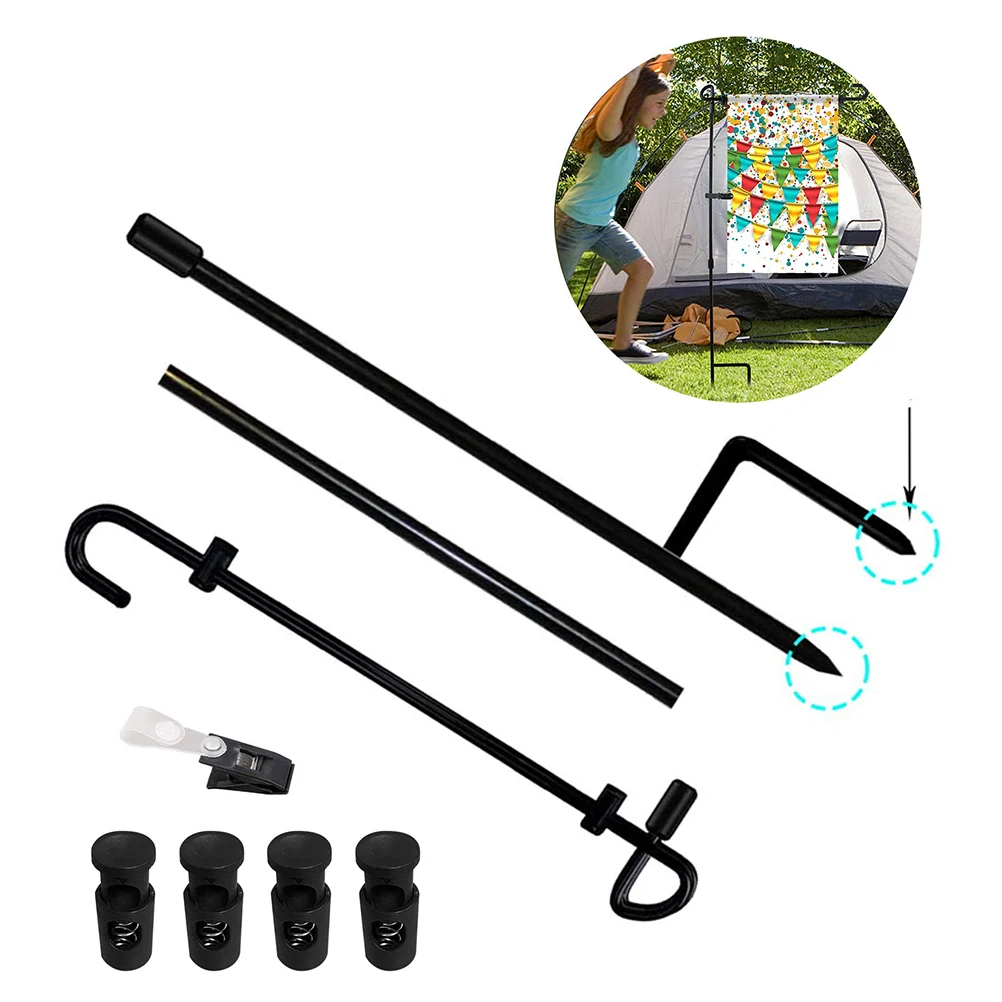 Подставка для садового флага держатель баннер улицы двора газона сада|Флаги