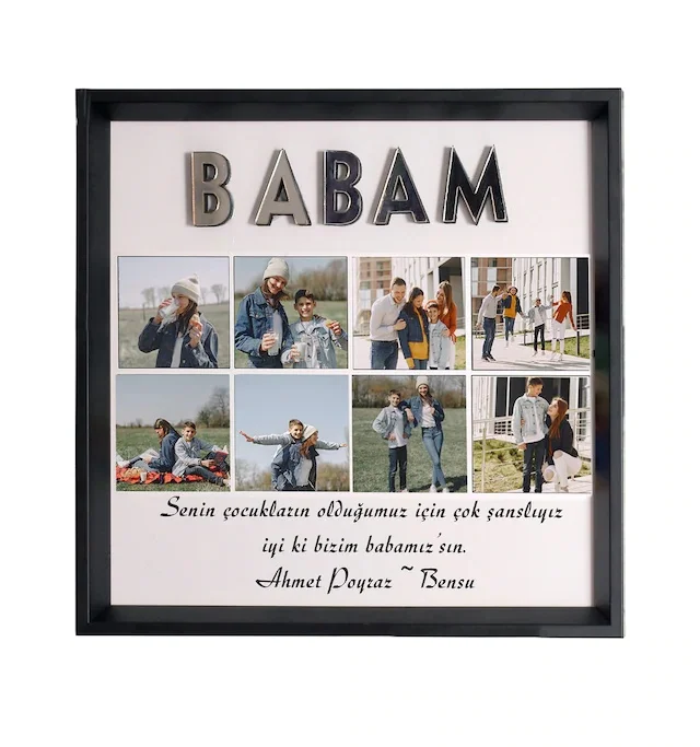 Фотография на заказ ко Дню отца 20x20 и рамка для специального момента Notlu