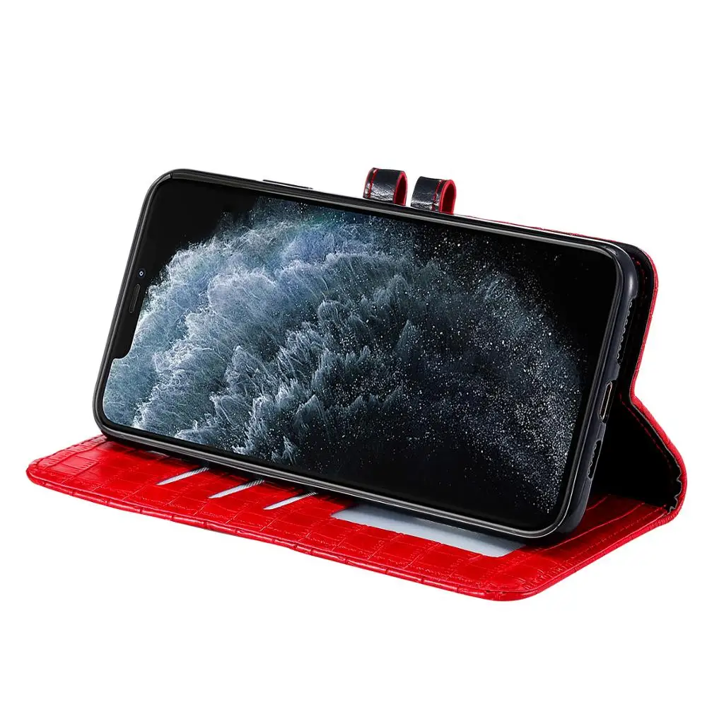 Роскошный чехол-бумажник из искусственной кожи крокодила для iPhone 11 Pro 6s 6 plus 7 8 Plus X