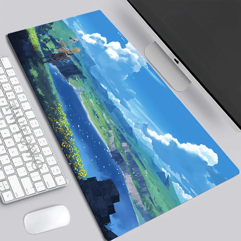 

Mouse Pad Gamer Home Computer Large Desk Mats MousePads Genshin Impact Soft Office Natural Rubber Laptop Mouse Mat Table Mat