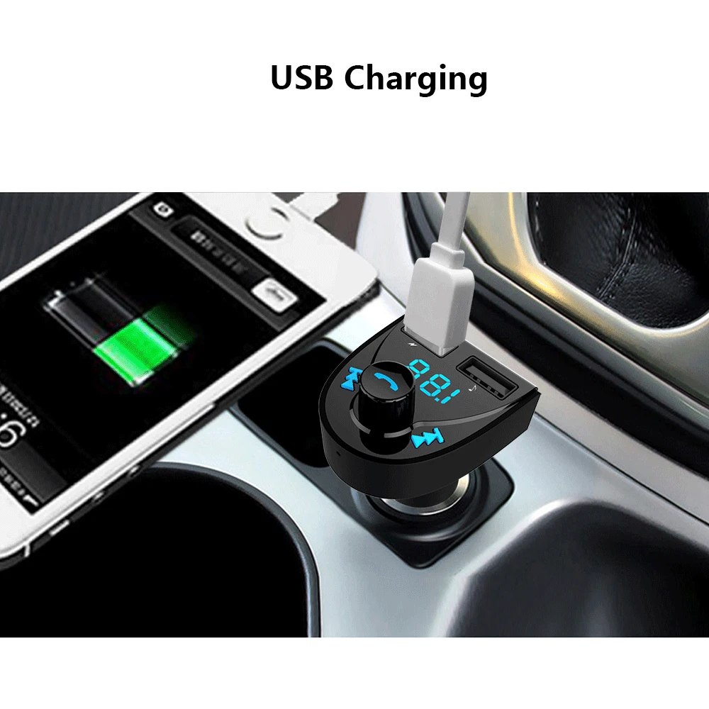 Elistooop автомобильный двойной USB разветвитель для зарядного устройства Bluetooth hands free