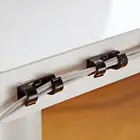 20 шт. проволочный фиксированный зажим USB шнур зажимы клей Настольный шнур Зажим Фиксирующий устройство сетевой держатель для кабеля кабельный зажим Органайзер