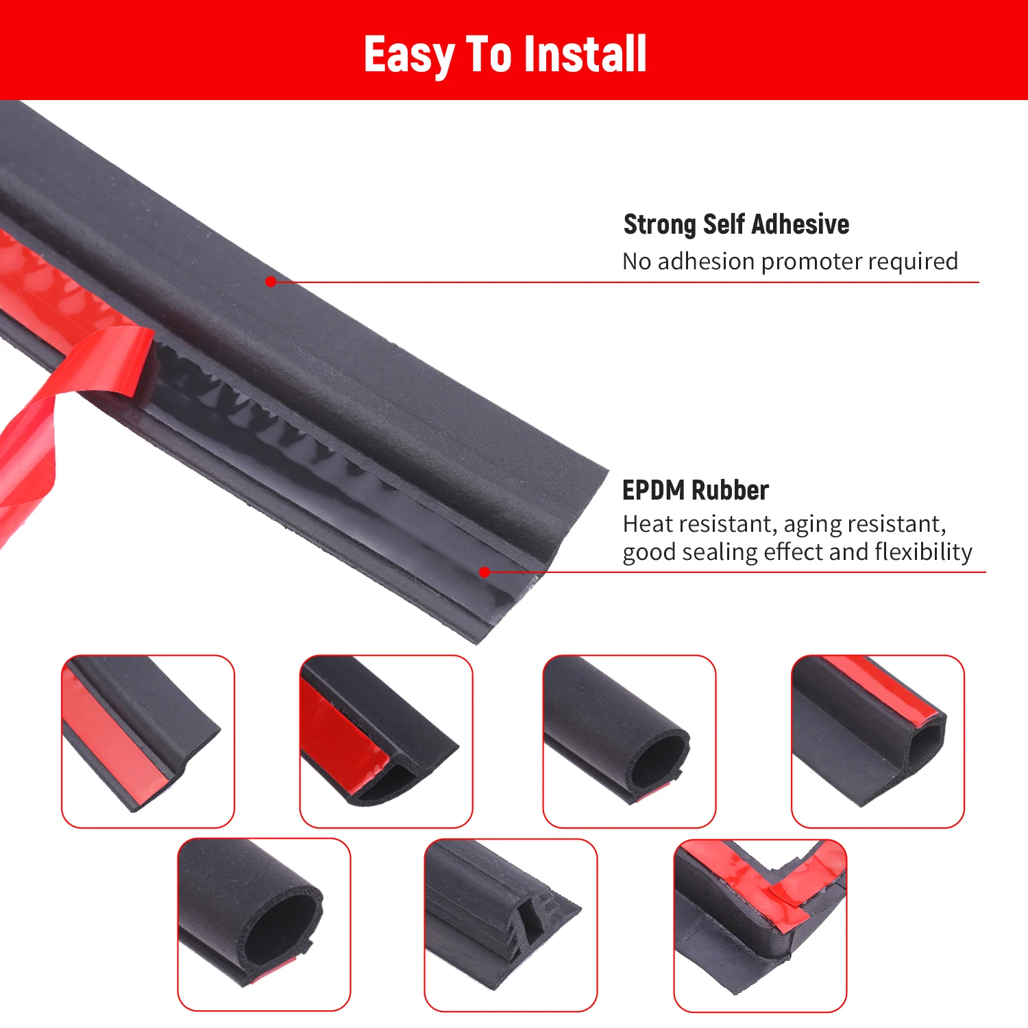 11 шт. Универсальный Авто двери уплотнение клейкая Звукоизоляционная лента
