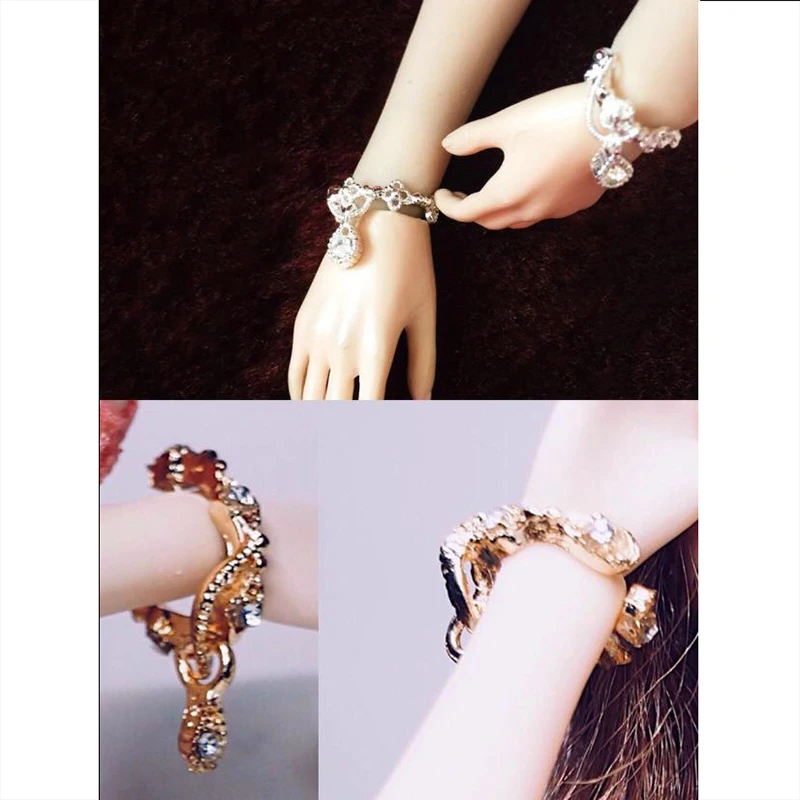 

In stock 1/6 female soldier crystal bracelet bracelet clothing accessories suitable for 12-inch female models dolls