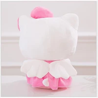 253040cm high plush pink color cat doll bowknot dress sit kitty stuffed doll toy with heart children valentine birthday gift
