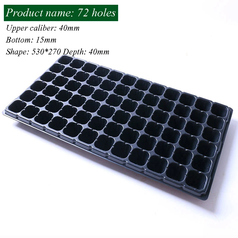 21/32/50/72/105/128/200 Holes Cells Seeding Tray Plastic Nursery Grow Box Seed Sowing Flats Garden Greenhouse Tools Plant Flower