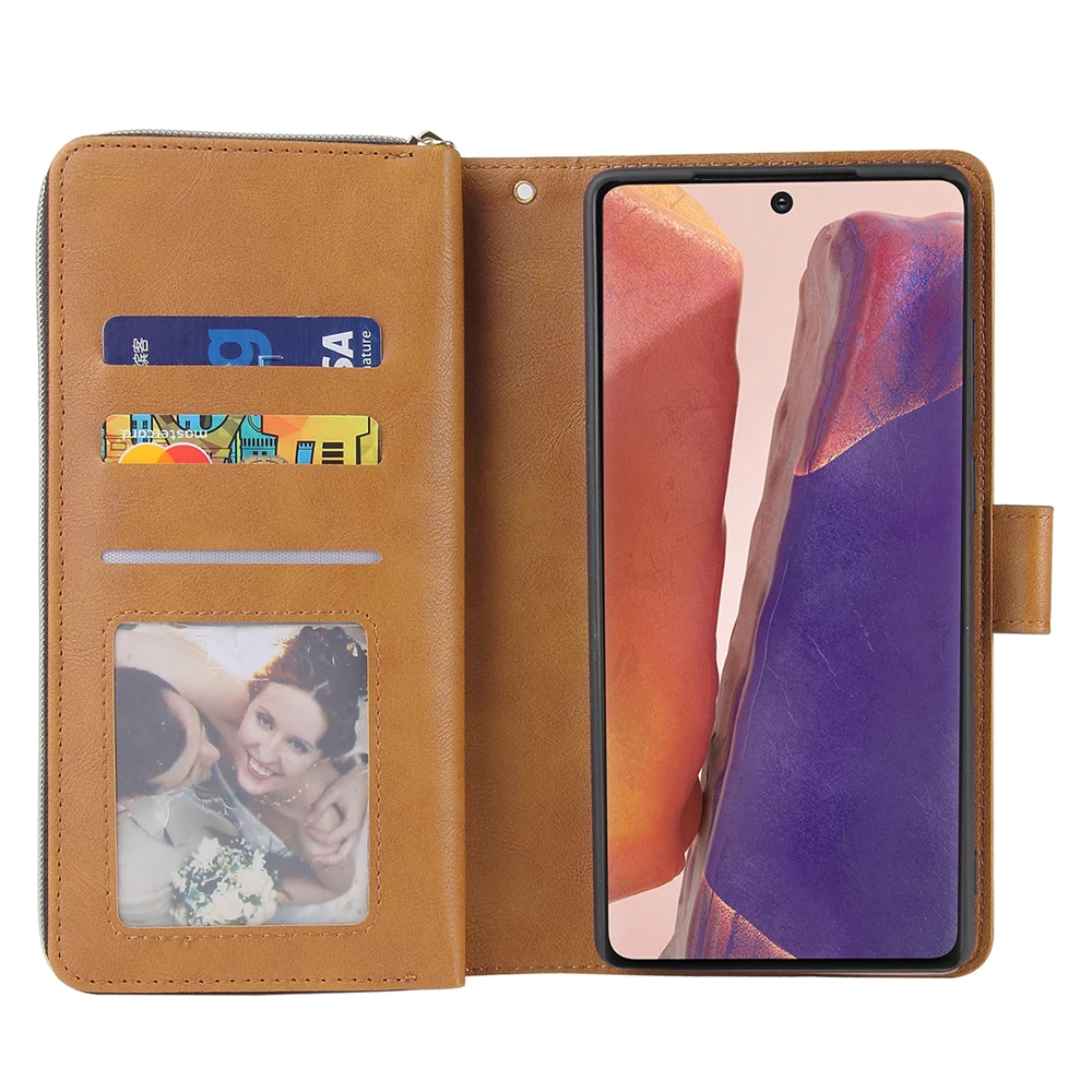 Чехол на молнии из искусственной кожи с подкладкой ТПУ для Apple iPhone X Xs Xr XsMax