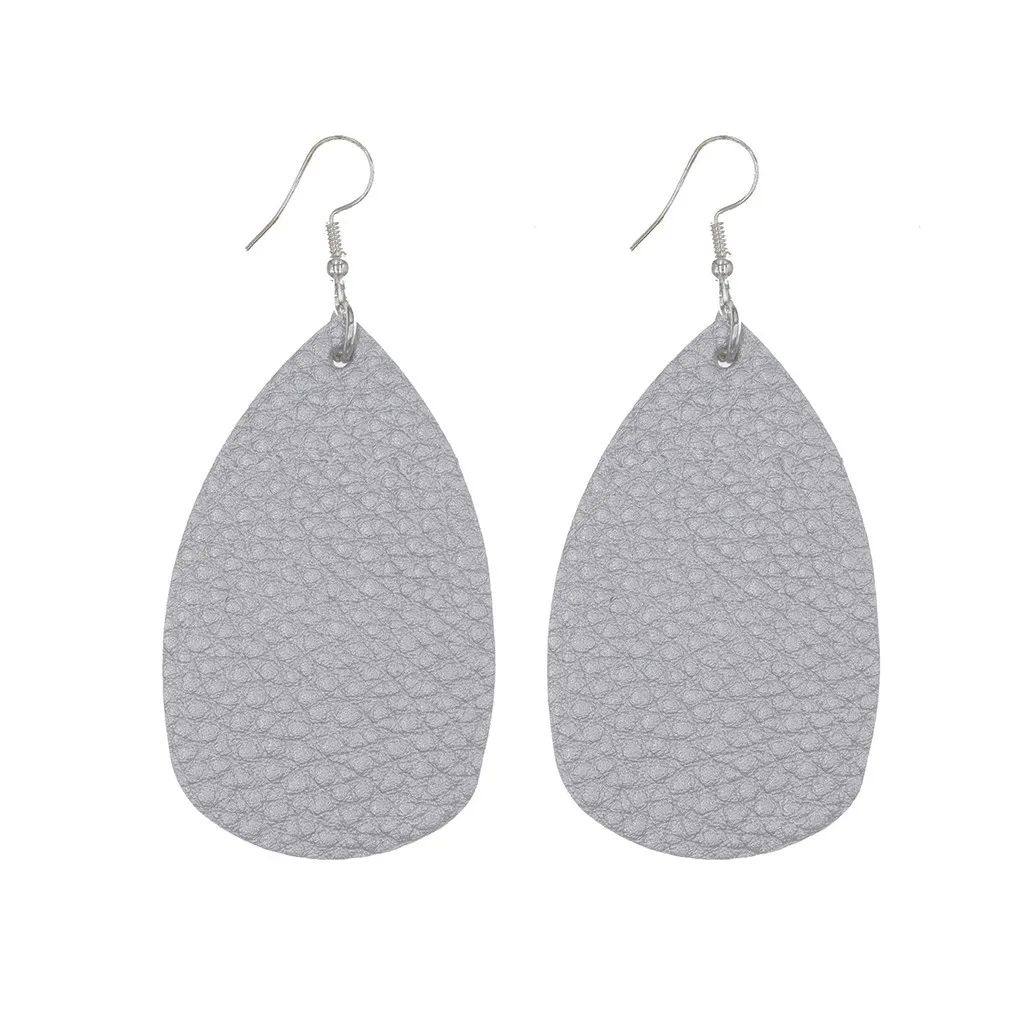 Креативные кожаные несколько капель каплевидные серьги дамы подарок ювелирные