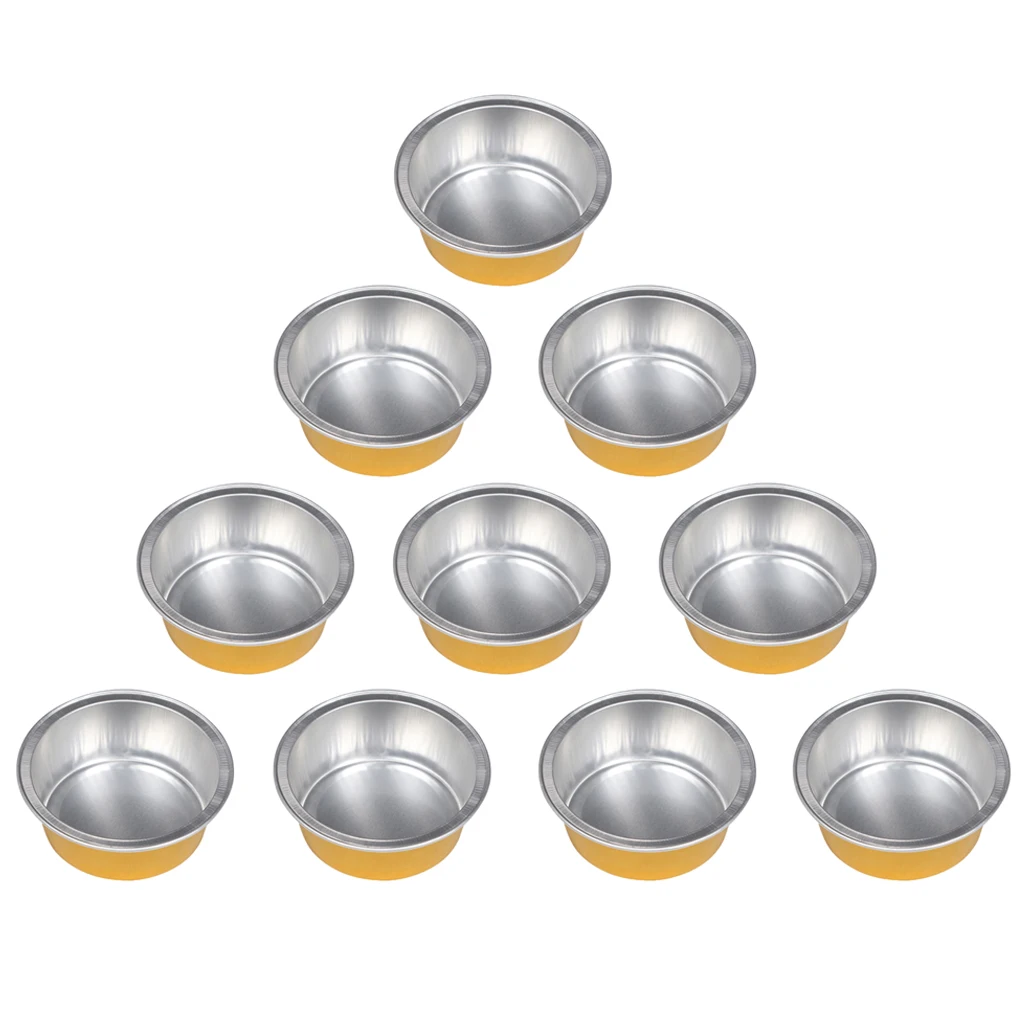 Round Shape Aluminum Foil Wax Melting Bowl