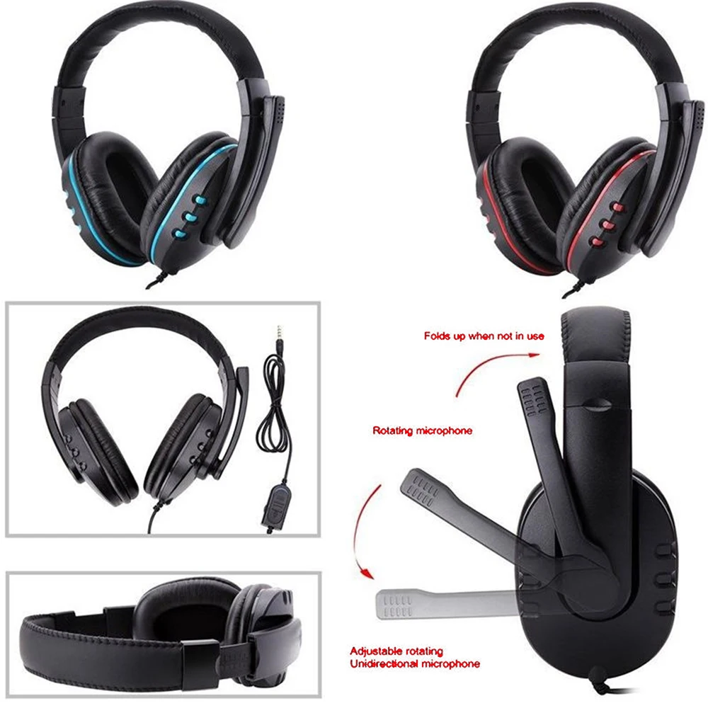 Новые наушники с микрофоном Hi Fi игровая гарнитура компьютерные портативные для