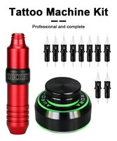 rotary tattoo machine kit tattoo power supply aurora ii with 10pcs 1203rl cartridge needles tattoo kit free delivery