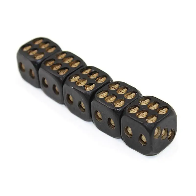 5 шт. питьевой игральная кость счастливого хэллоуина игральных костей с черепами