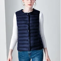 plus size 4xl womens sleeveless jacket vest autumn lightweight white duck down vests women 2022 winter warm waistcoat female