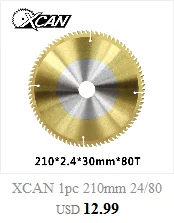 XCAN 1 шт. 165 мм 24/40/48/60T карбида древесины пилы для мульти-функция Мощность инструмент TCT циркулярная дисковая пила режущий диск для дерева