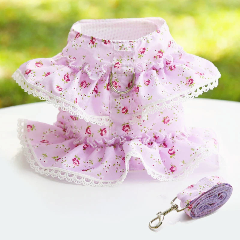 Недорогая шлейка для домашних животных чихуахуа искусственная кошка поводок