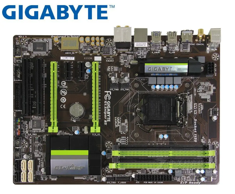 Материнская плата Gigabyte G1.Sniper B5 DDR3 LGA 1150 для I3 I5 I7 16G B85 материнская ПК | Компьютеры и