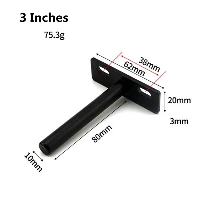 Черная Скрытая скобка 3 размера тяжелая опора настенный Настольный кронштейн для