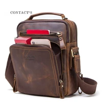 fashion handbag shoulder bag vintage trends genuine leather retro messenger bag stylish casual male crossbody shoulder bag
