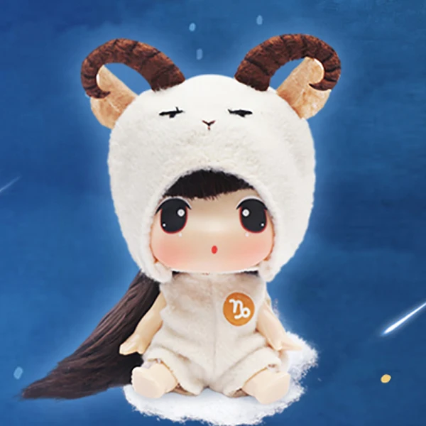 Capricorn Кукла Ddung, мягкая, модная, имитация, кукла, созвездие, игрушки для детей, Обучающие, реалистичные, куклы, подарок на день рождения - Цвет: Capricorn