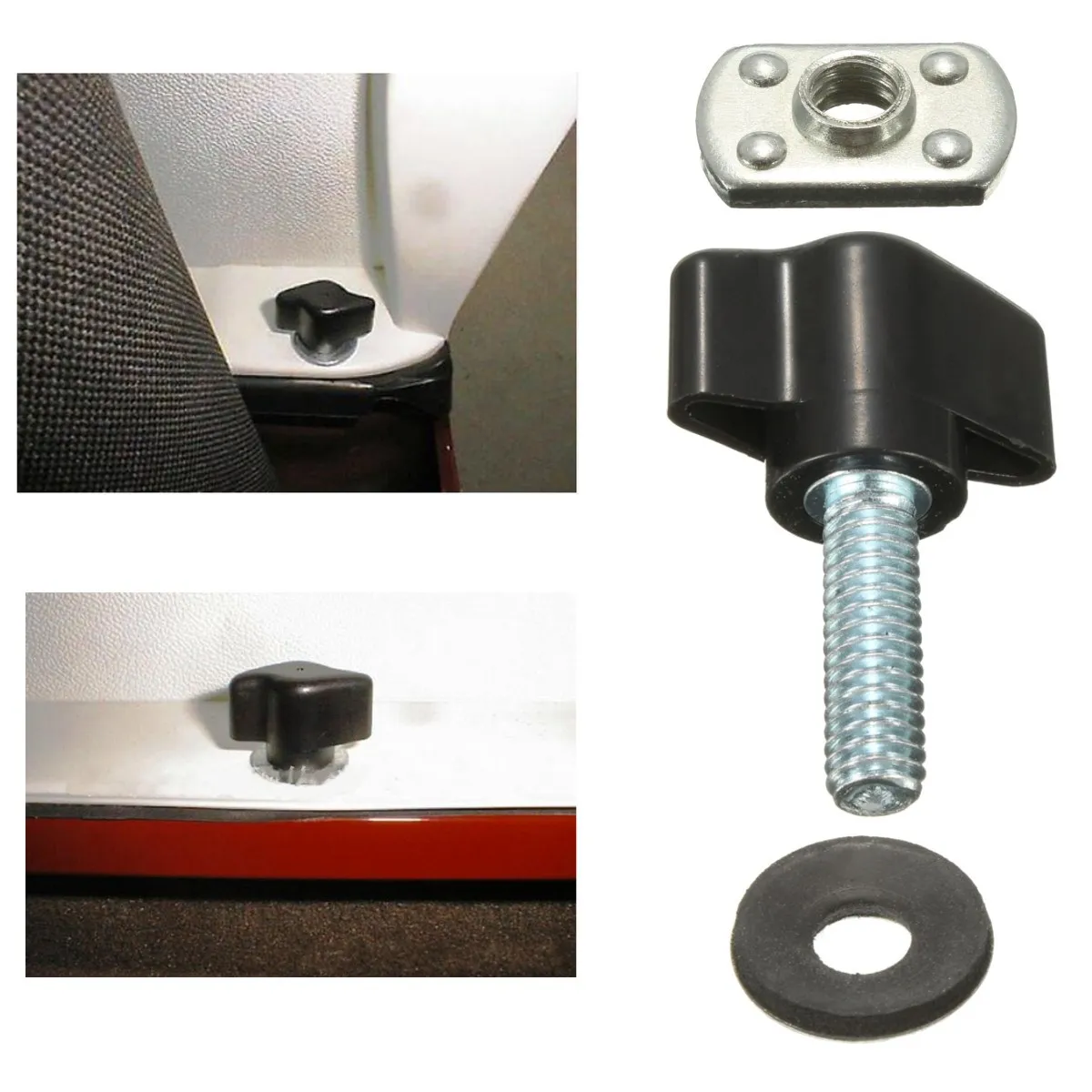 

1 Set Universal Hard Top Quick Removal Nut Screws Washers For Jeep /Wrangler YJ TJ JK