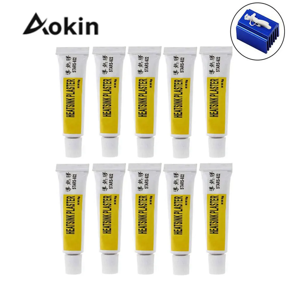 

5/10PCS Thermal Conductive Heatsink Plaster Viscous Adhesive Compound Glue for PC GPU IC 3D Printer Parts