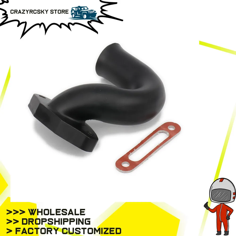 RCAWD алюминиевый выпускной боковой коллектор + подкладка для 1/10 Nitro RC Hobby модель