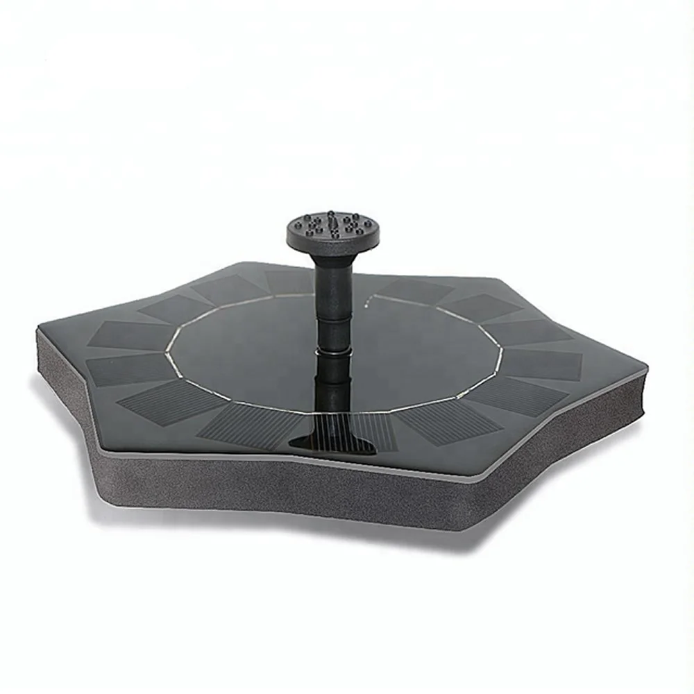 

Украшение для бассейна, сада, шестиугольный Солнечный мини-фонтан, водяной насос, солнечный фонтан