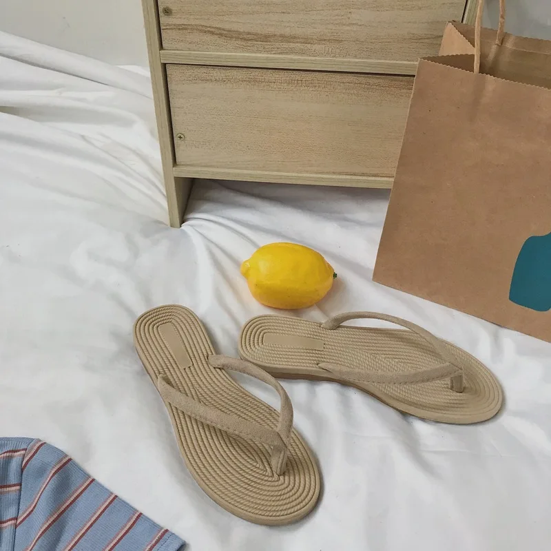 Женские летние пляжные шлепанцы в Корейском стиле коллекция 2019 года модные