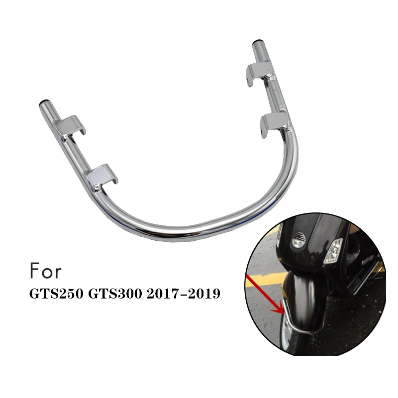 

Motorcycle Front Mudguard Rack Crash Bar Front Bracket Protector for Piaggio Vespa GTS 300 GTS 250