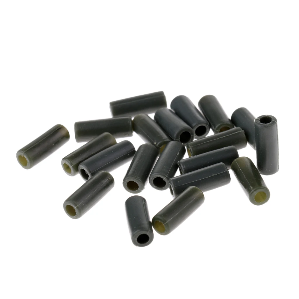 

20 шт. резиновая трубка для рыболовного хвоста, безопасная рыболовная терминальная Снасть