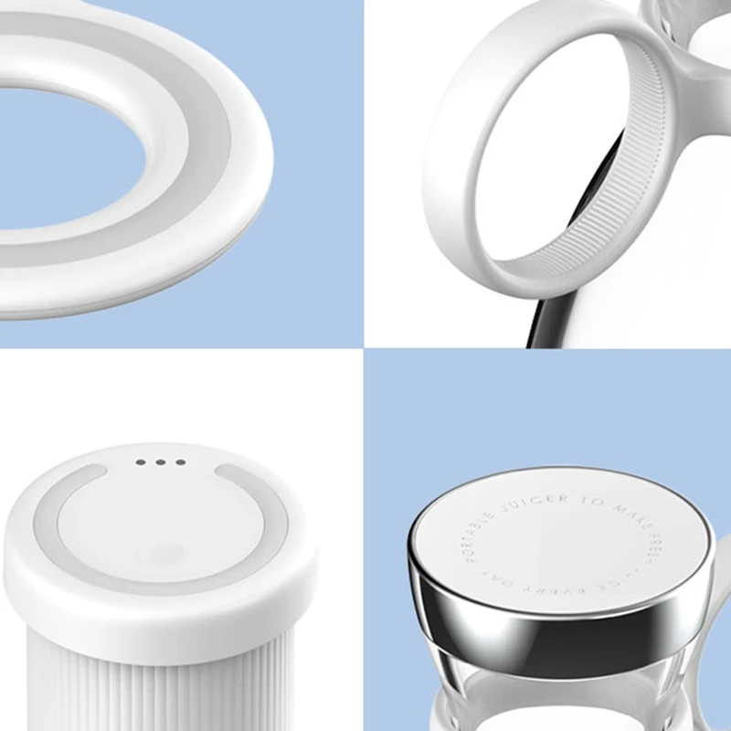 

350Ml Electric Portable Blender Mixer Juicer Maker Machine Usb Rechargeable Orange Food Machine Household Cup Kitchen Tool Kit