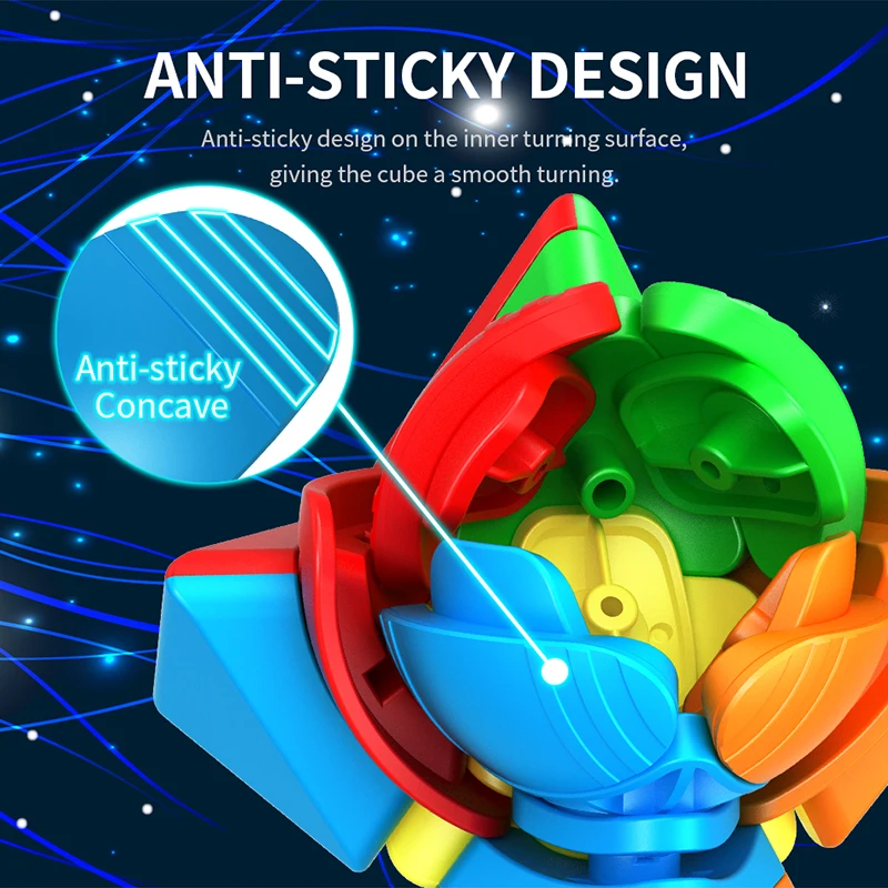 Головоломка магический куб MoYu 3x3 с двойным Скосом без наклеек профессиональные