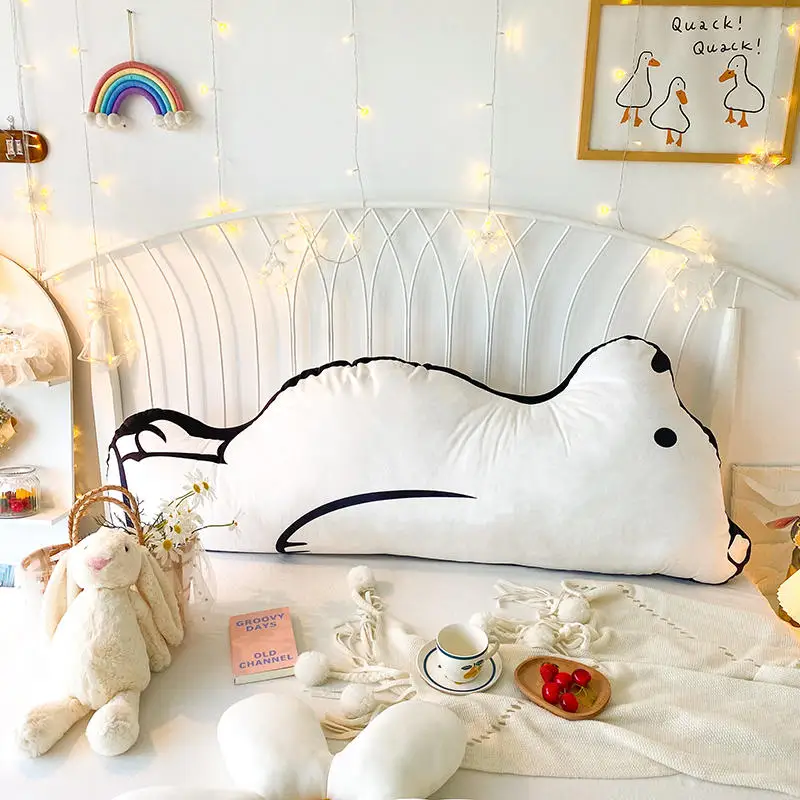 

2022 new doll bedside backrest big pillow cute boy girl bed cushion home bedroom decoration net celebrity recommendation