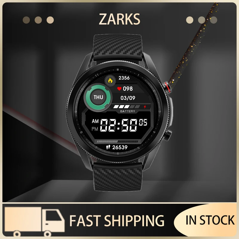 

Смарт-часы унисекс ZARKS, водонепроницаемые, с Bluetooth, функцией измерения ЭКГ, Пульсометром
