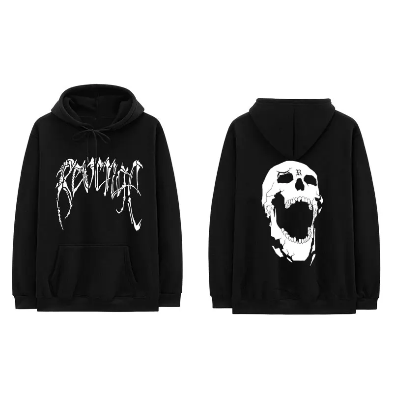 

New Fashion Revenge Hoodies Sweatshirts Women Xxxtentacion Brand Hooded Tops Dragon Bone Skeleton Swag Print Hip Hop Hoody