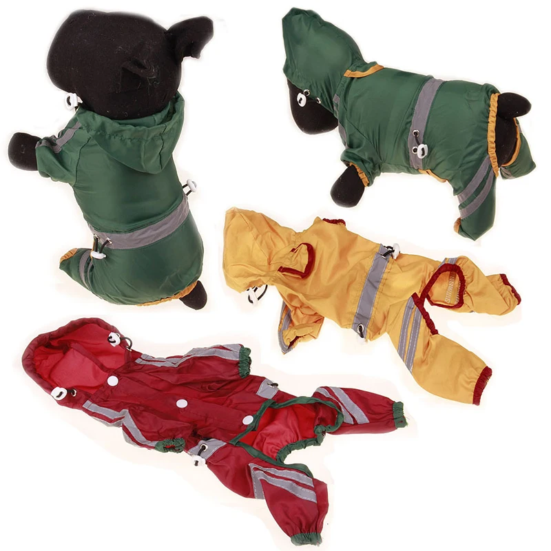 

Stylish Casual Durable Puppy Raincoat Simplicity Single Layer Practical Pet Supplies Breathable Reflective Pet Raincoat