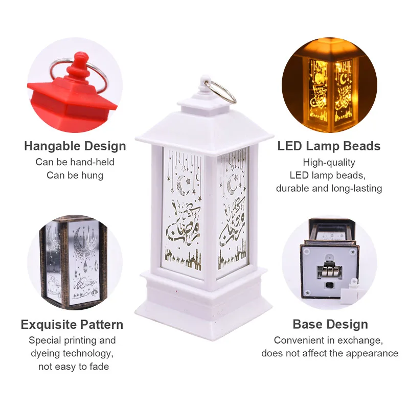 

LED Ramadan Lantern Wind Lights Ramadan home Decoration Eid Mubarak light Islamic Muslim Party Decor EID Al Adha Ramadan Kareem