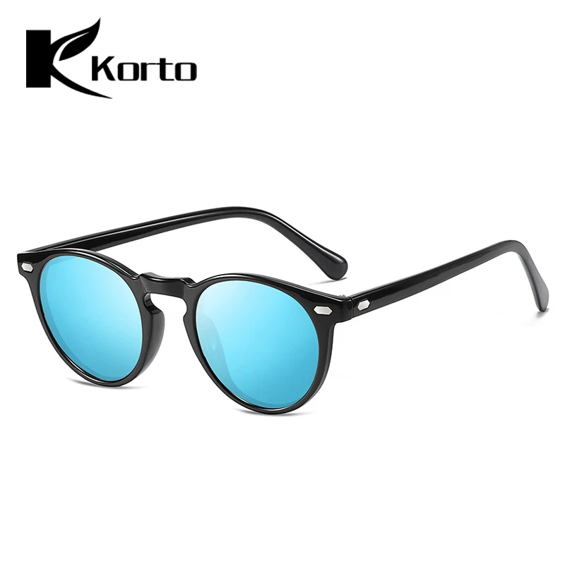 Korto Trend мужские Поляризованные Круглые Солнцезащитные очки для женщин и мужчин TAC