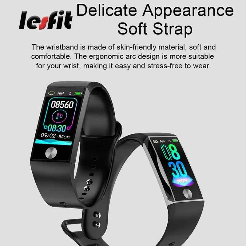 Мужской смарт-браслет Lesfit спортивный цифровой браслет для девушек на Android