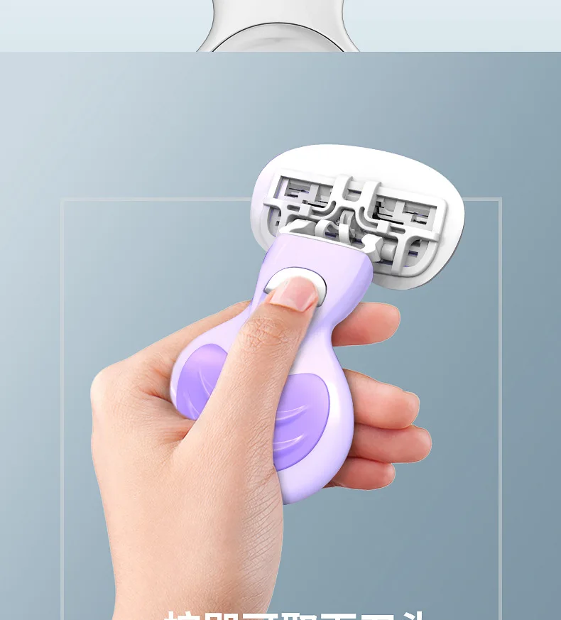 New Boxed Lady's Manual Shaver Private Depilator for Leg Hair and Axillary Hairs Girls Women Lady