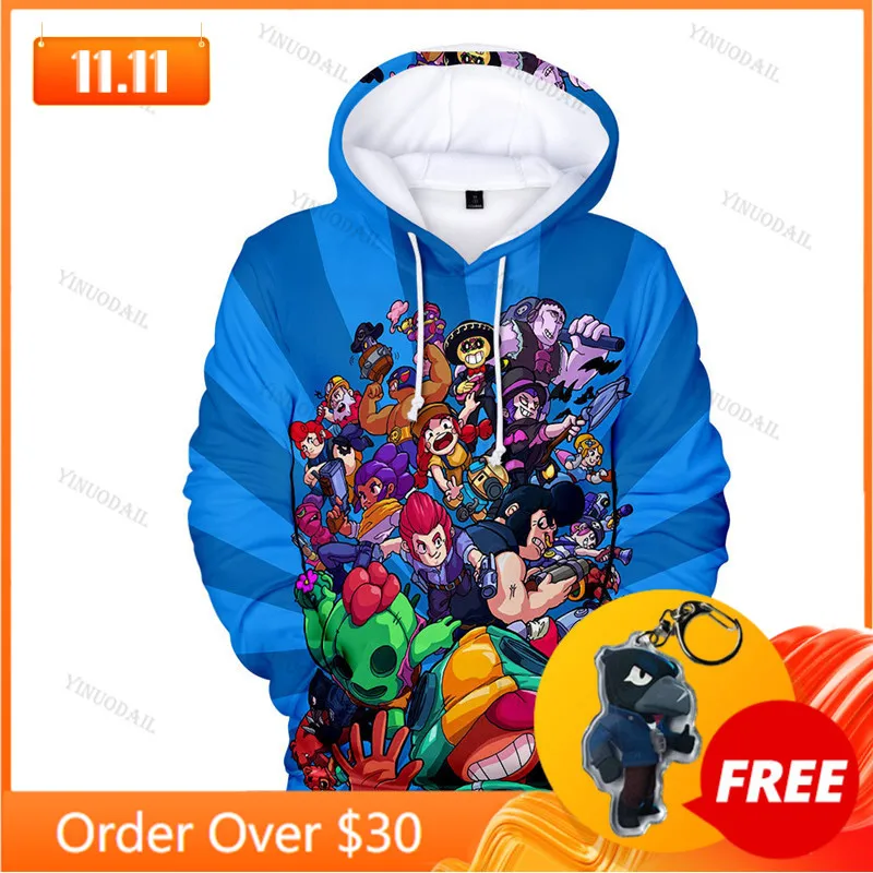 

Shooting Game PRIMO 3D Hoodie Boys Girls MAX Star Cartoon Tops Teen Clothes Spike Wanted 6 To 19 Years Kids Sweatshirt
