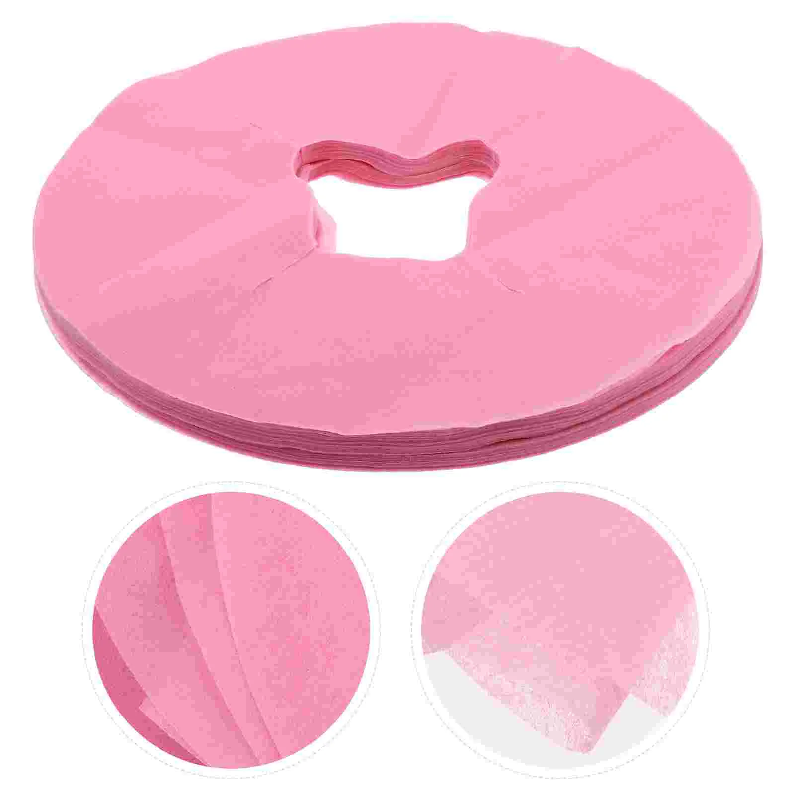 100pcs Disposable Headrest Pads Face Pillow Covers Pillow Covers