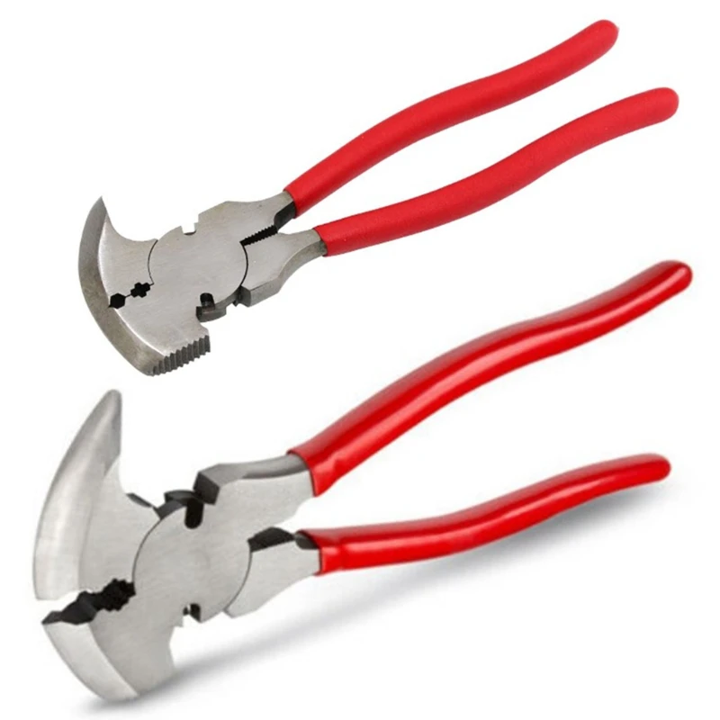 

High Carbon Steel Perfect for Carpenters Construction Handymen Claw Nail Tongs Fence Tongs Steel Multi Purpose Plier
