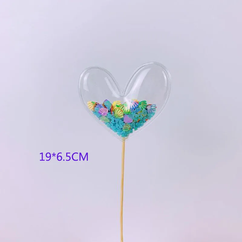 12 Bling Fairy PVC Cake Topper Unicorn Love Crown Cloud Shiny Flamingo Cupcake Topper for Wedding Birthday Party Cake Decorations - Цвет: 12