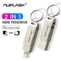 usb flash drive for iphone x877 plus66s5seipad 2 in 1 pen drive memory stick 16gb 32gb 64gb 128gb metal pendrive usb 2 0