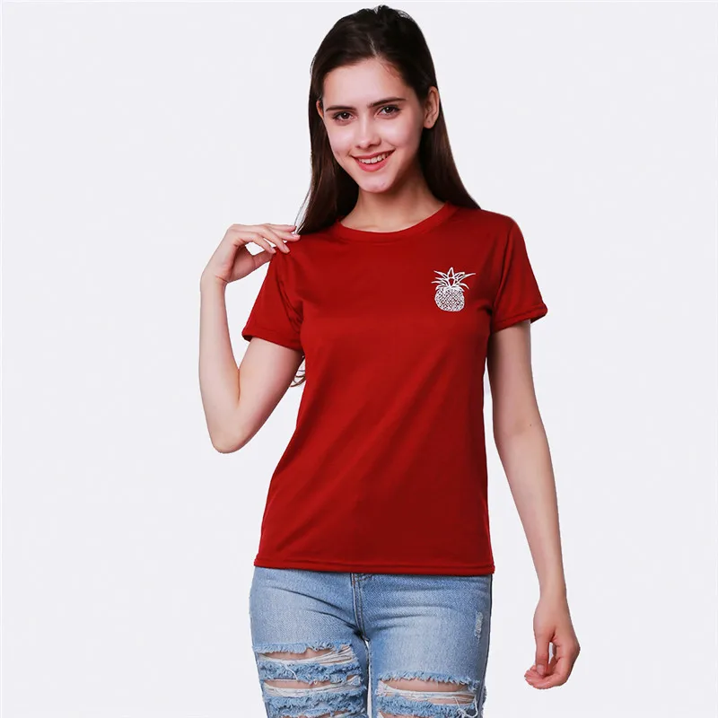 

Oversized T Shirt Harajuku Pineapple Print Short Sleeve T-Shirt Women Harajuku Korean Style T Shirt Graphic Top Tees Female