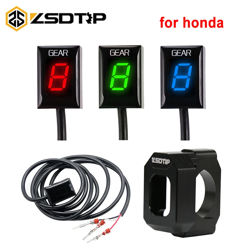 Светодиодный индикатор шестерни мотоцикла ZSDTRP штепсельная Вилка блока