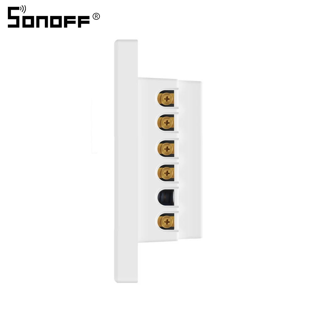 Sonoff T1 ЕС 2 банды 86 Тип умный Wifi переключатель 220 В настенный сенсорный выключатель RF/433 МГц/приложение управление работа с Alexa умный дом автоматизация